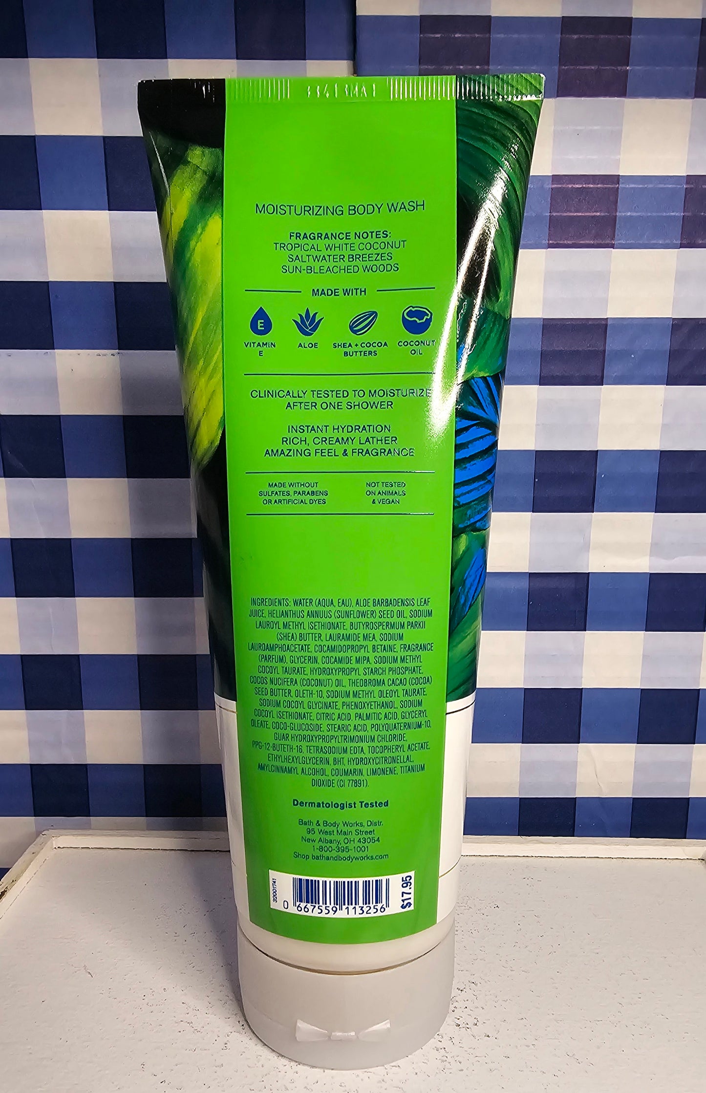New Bath and Body Works Waikiki Beach Coconut Moisturizing Body Wash 10 fl oz