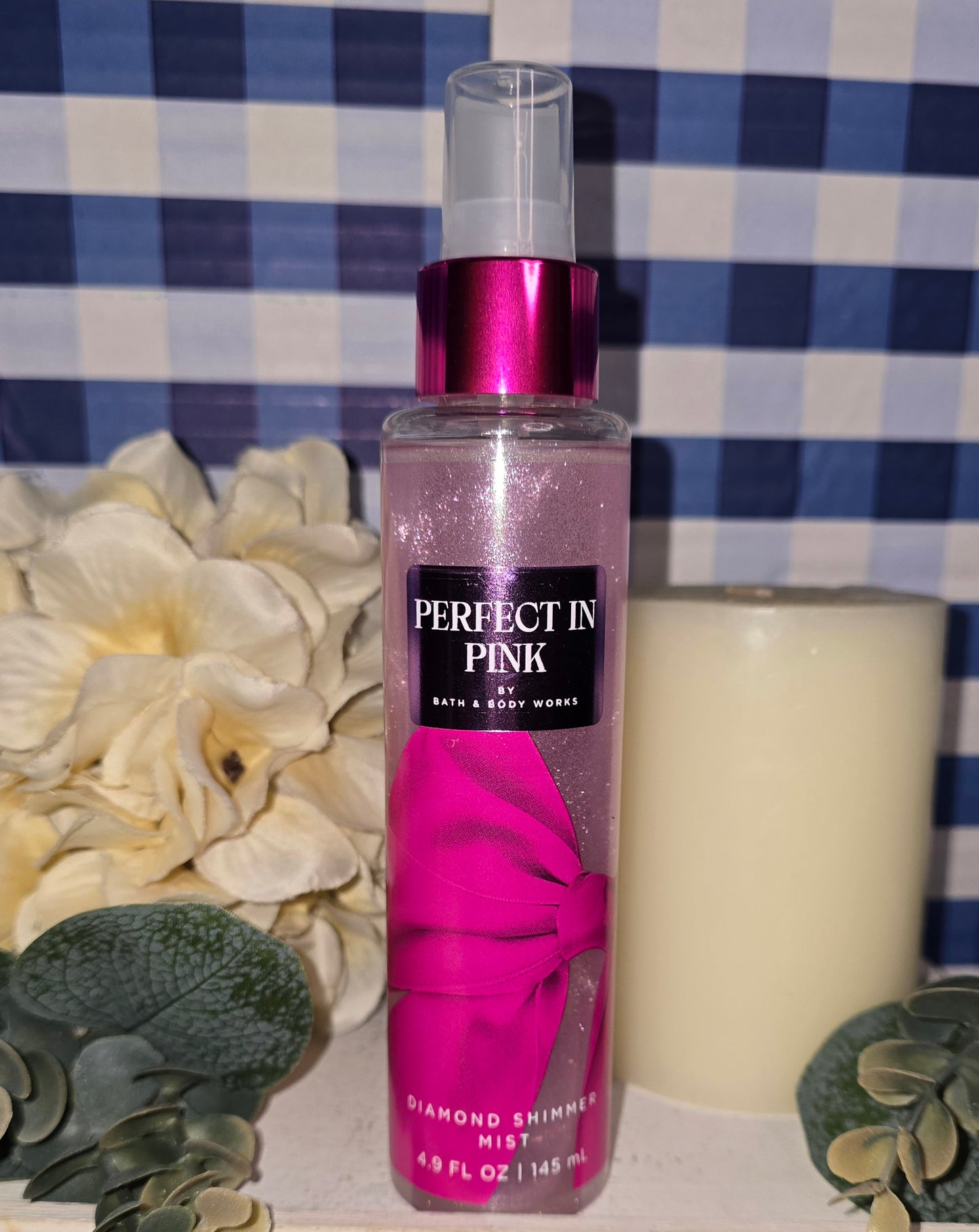 New Bath and Body Works Perfect In Pink Diamond Shimmer Mist 4.9 fl oz