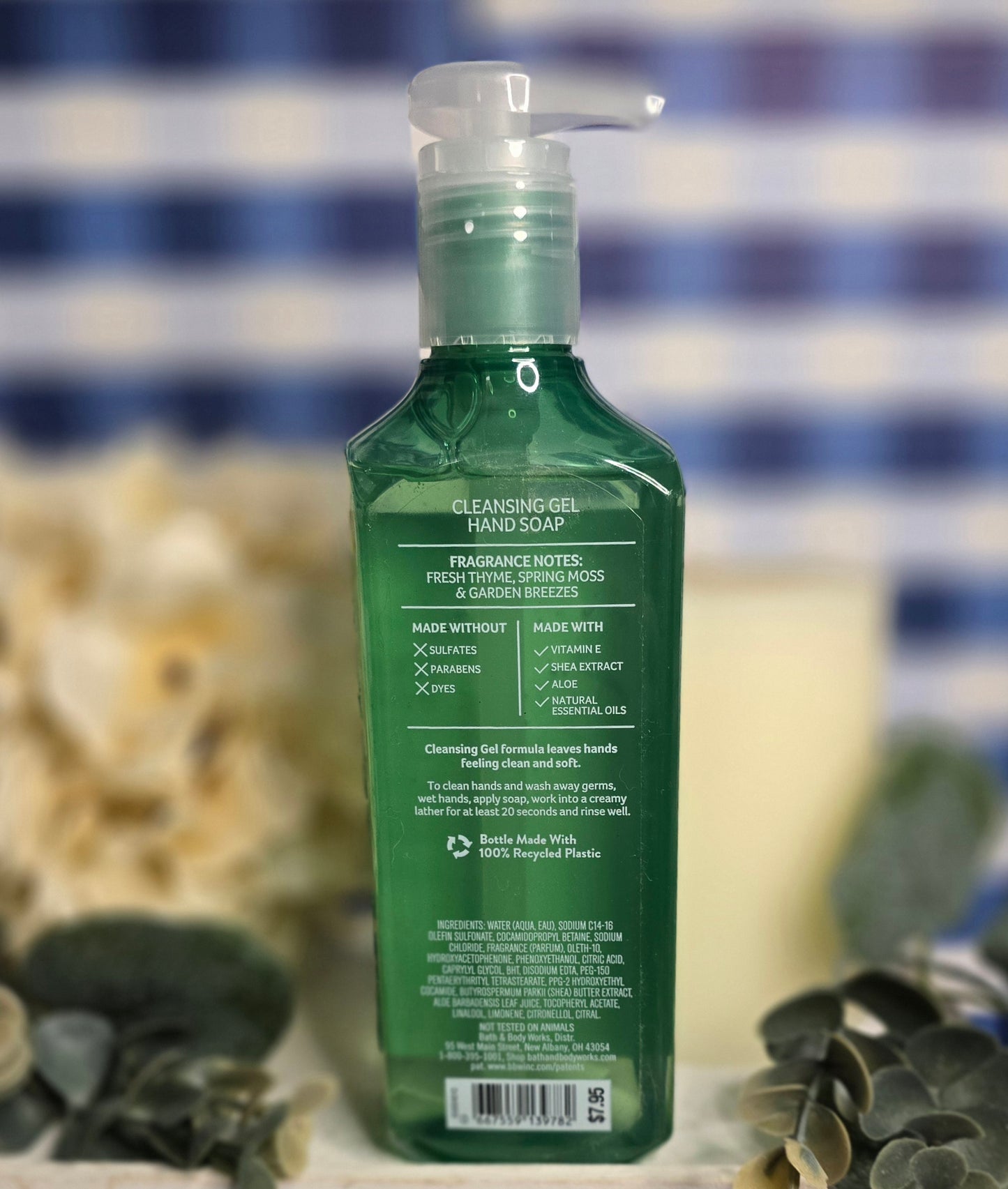 New Bath and Body Works Garden Thyme Cleansing Gel Hand Soap 8 fl oz