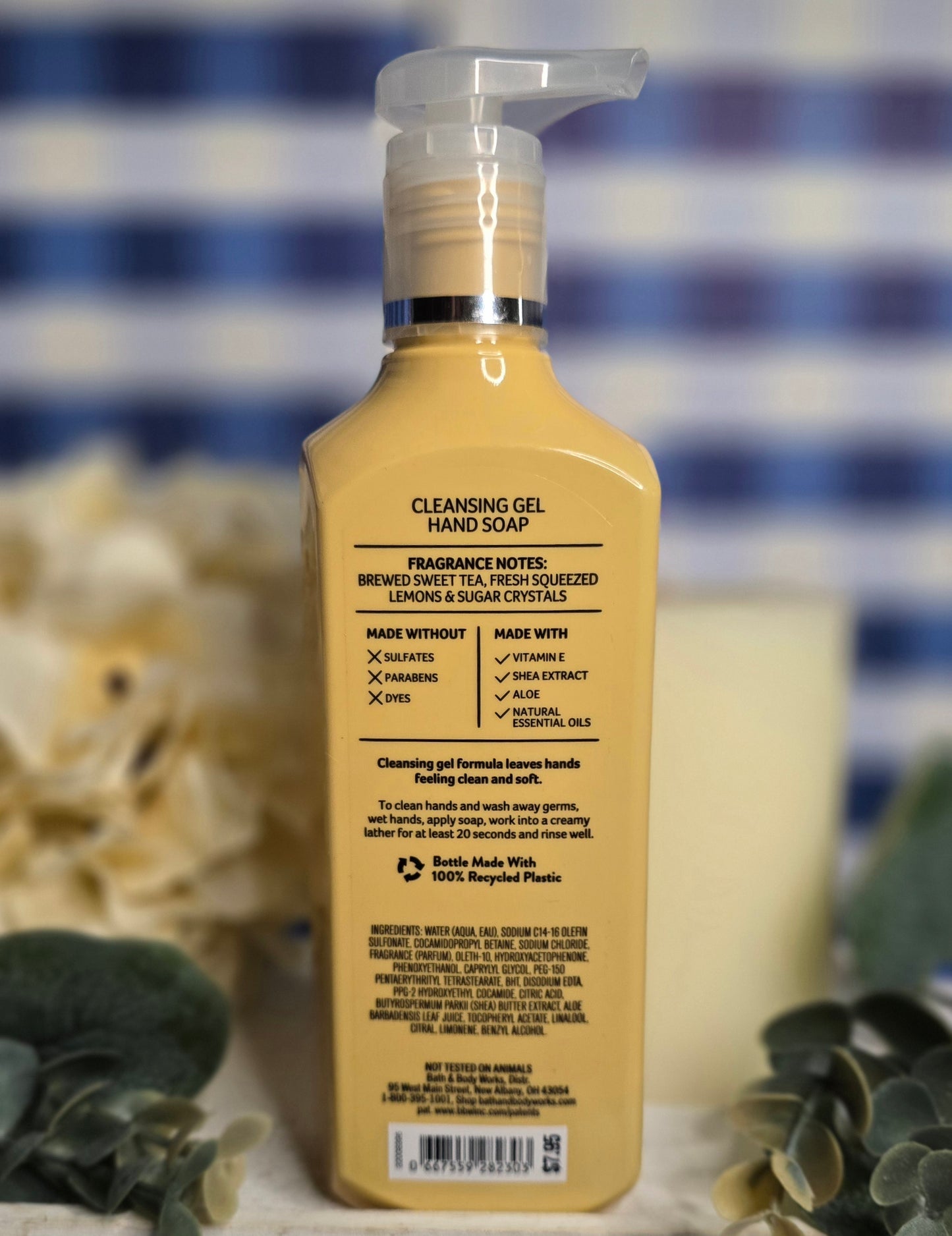 New Bath & Body Works Sweet Tea & Lemonade Cleansing Gel Hand Soap