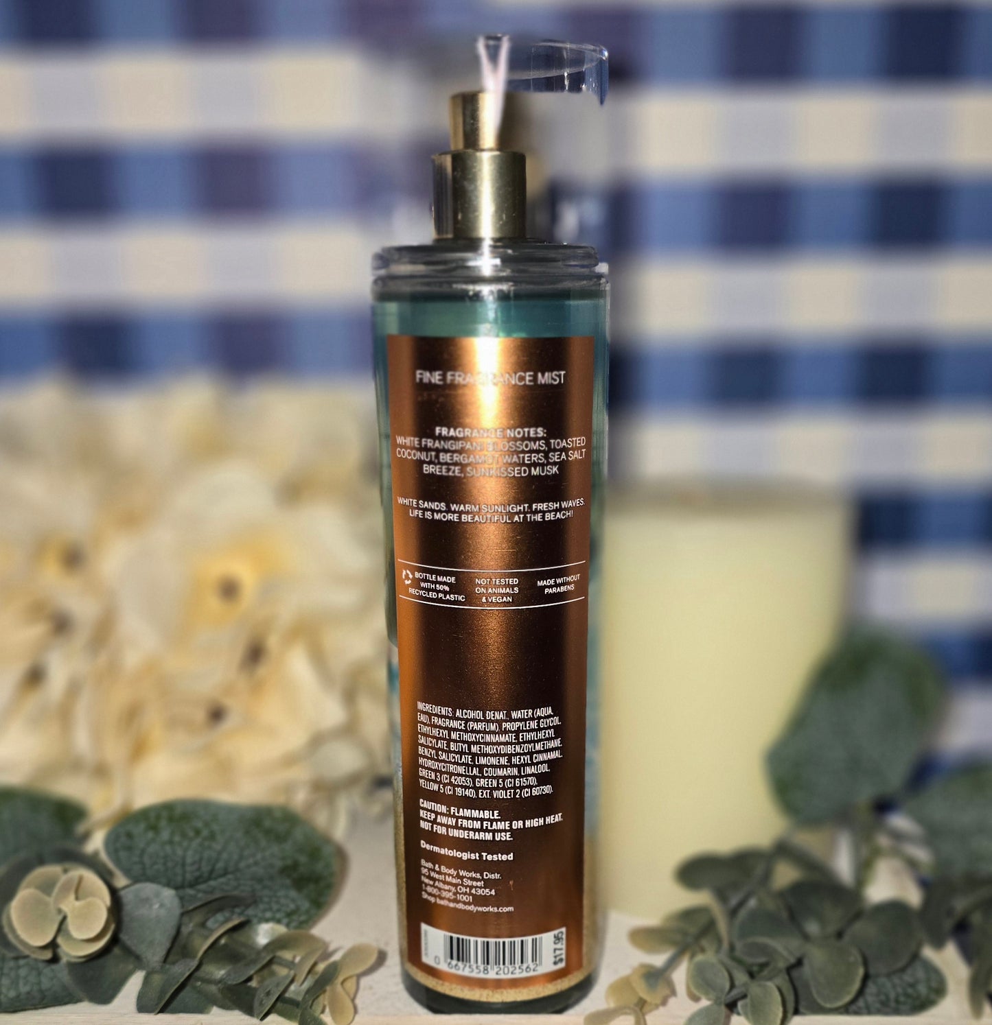 New Bath & Body Works At The Beach Body Mist, Body Spray, Fine Fragrance Mist 8 fl oz