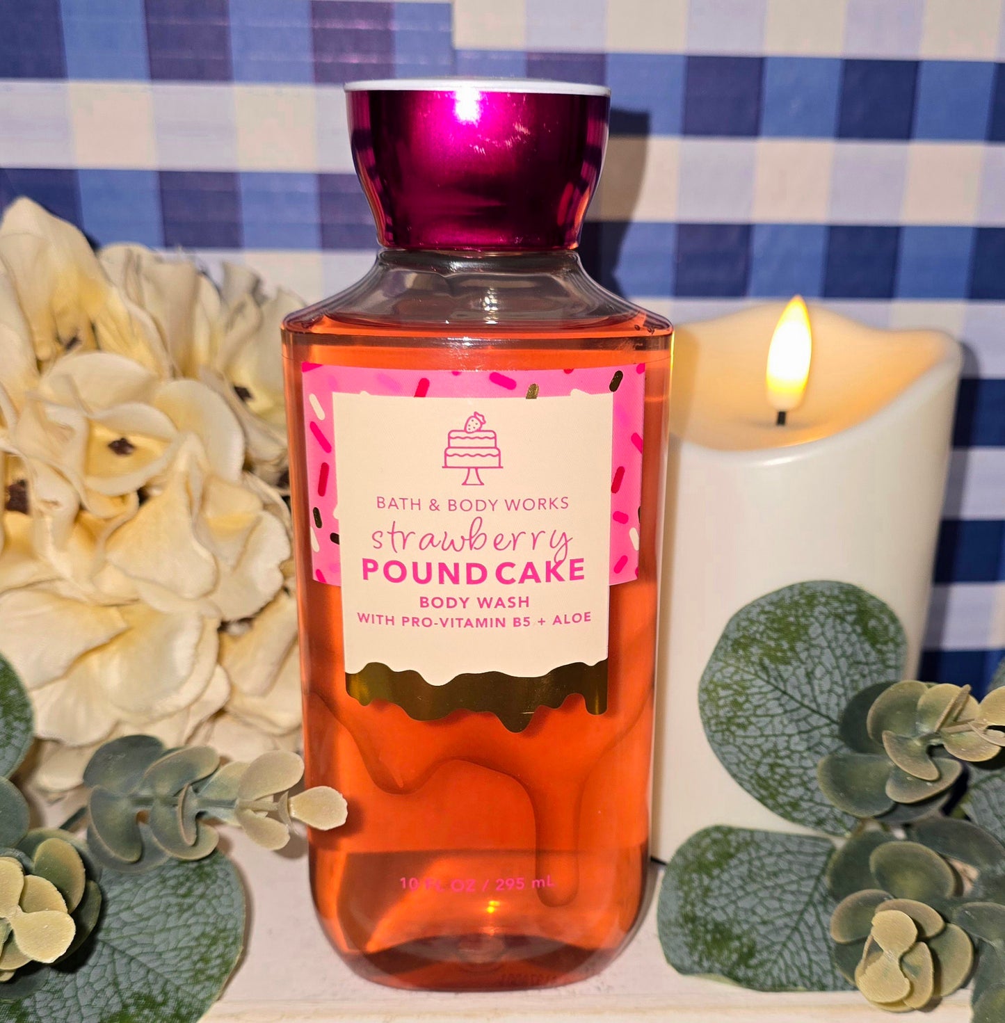 New Bath and Body Works Strawberry Pound Cake Shower Gel/Body Wash 10 fl oz