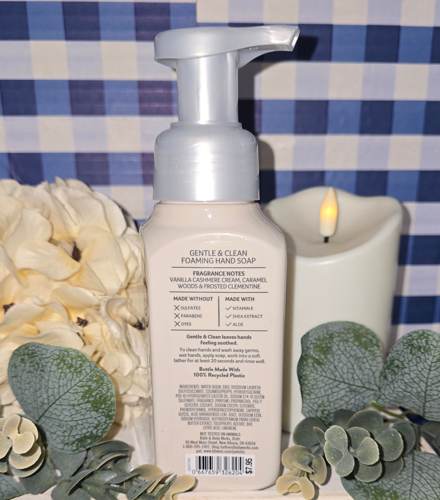 New Bath and Body Works Snowflakes and Cashmere Gentle and Clean Foaming Hand Soap