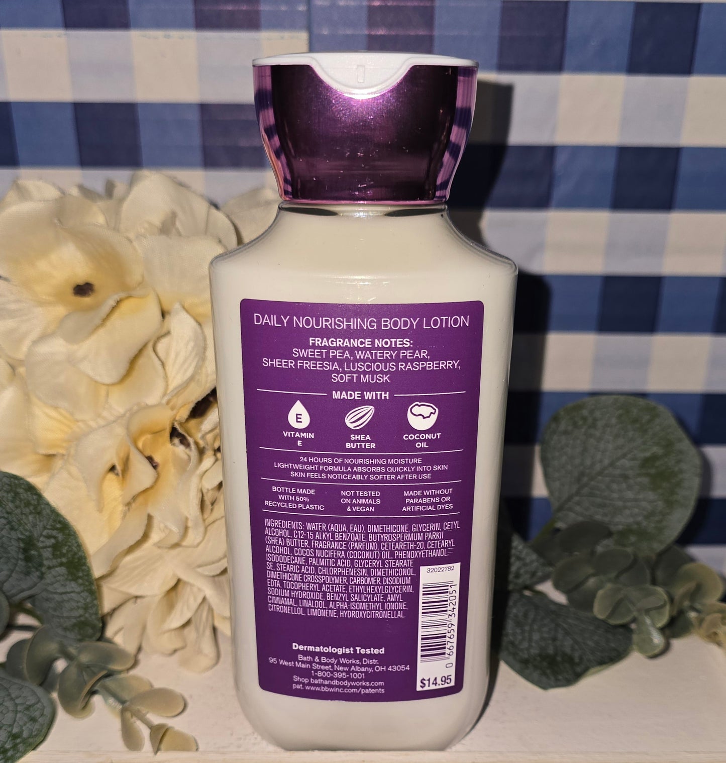 Bath and Body Works Sweet Pea 24 Hour Daily Nourishing Body Lotion