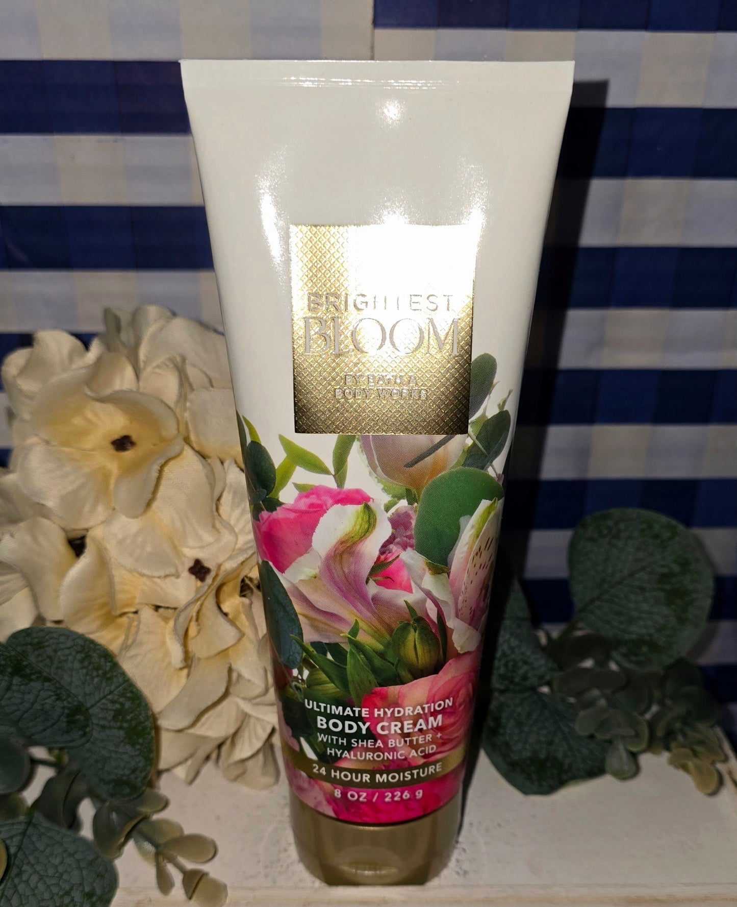 New Bath and Body Work Brightest Bloom Ultimate Hydration Body Cream 8 fl oz