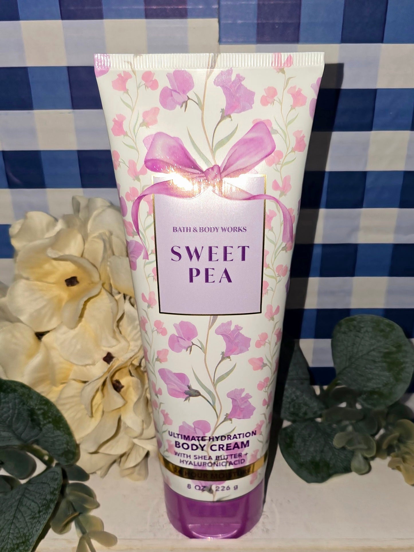 New Bath and Body Works Sweet Pea Ultimate Hydration Body Cream 8 fl oz