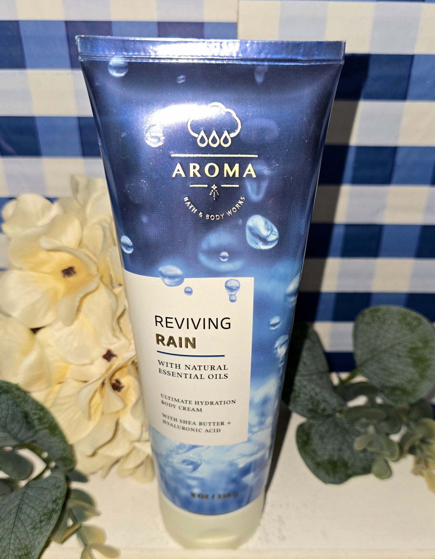 New Bath & Body Works Aromatherapy Reviving Rain Ultimate Hydration Body Cream 8 fl oz
