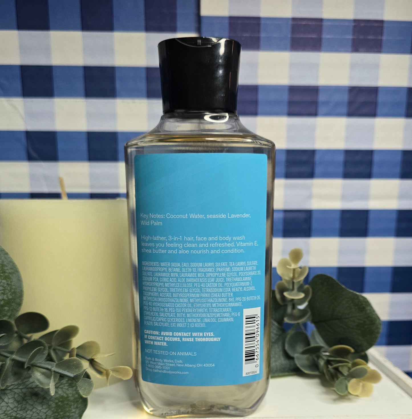 New Bath and Body Works Men's Collection Oasis 3-In-1 Hair, Face and Body Wash 10 fl oz.