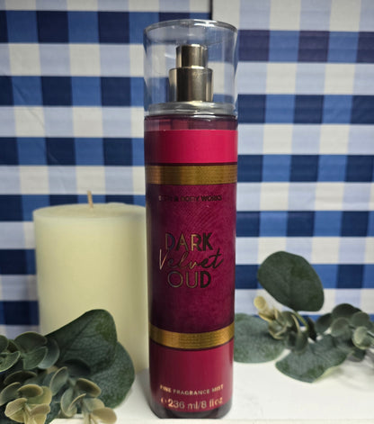 New Bath & Body Works Dark Velvet Oud Body Spray, Body Mist, Fine Fragrance Mist