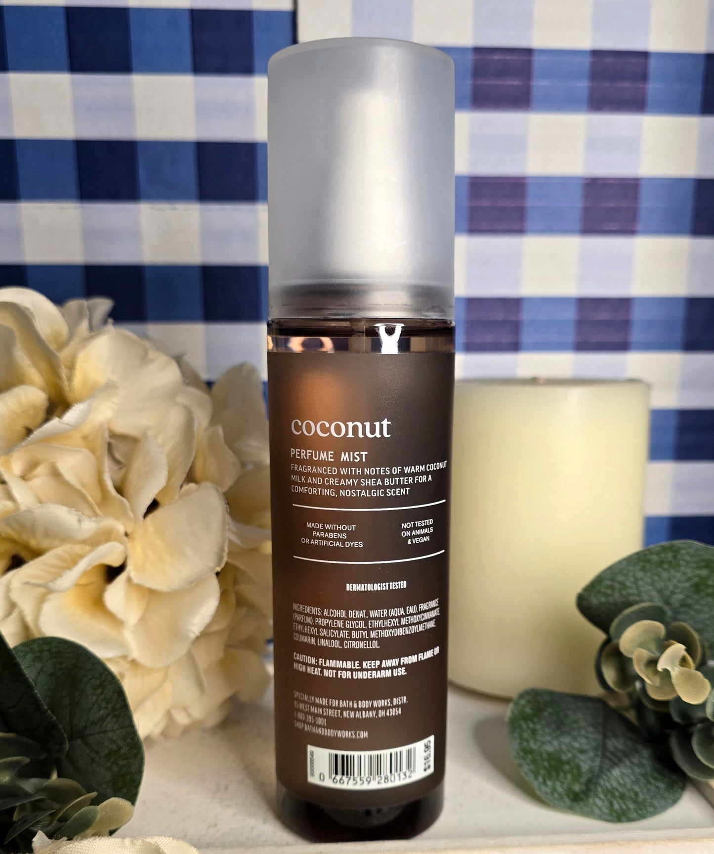 New Bath and Body Works Coconut Perfume Mist, Body Spray, Body Mist, Hair Mist