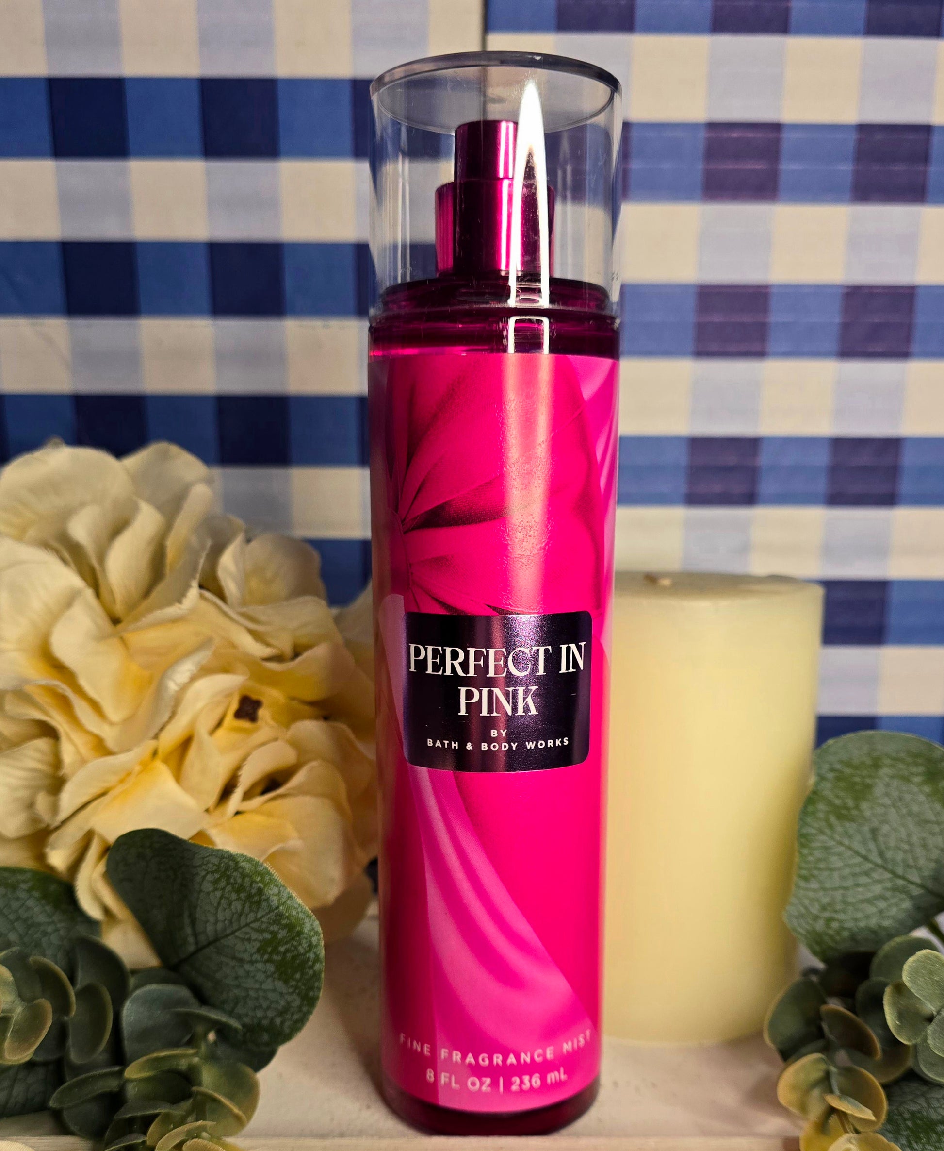 New Bath and Body Works Perfect In Pink Body Mist, Body Spray, Hair Mist, Linen Spray 8 fl oz