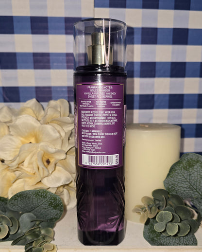 Bath & Body Works Sweet Whiskey Fine Fragrance Body Mist Body Spray 8 oz