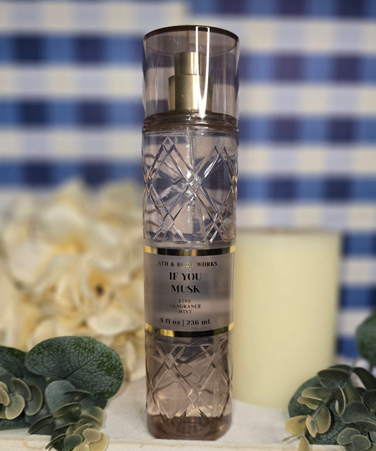 New Bath and Body Works If You Musk Fine Fragrance, Body Spray Body Mist 8 fl oz 