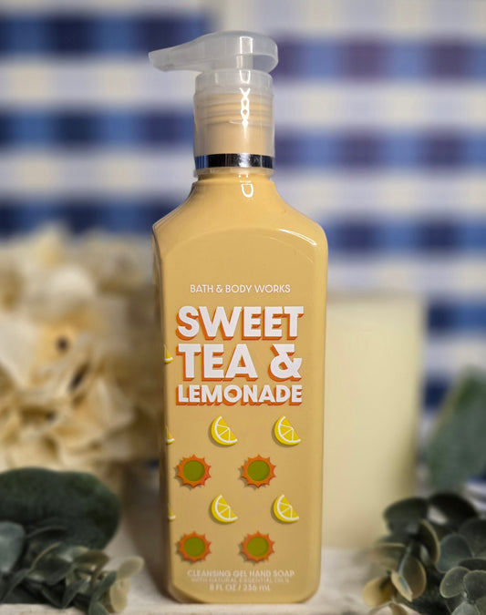 New Bath & Body Works Sweet Tea & Lemonade Cleansing Gel Hand Soap