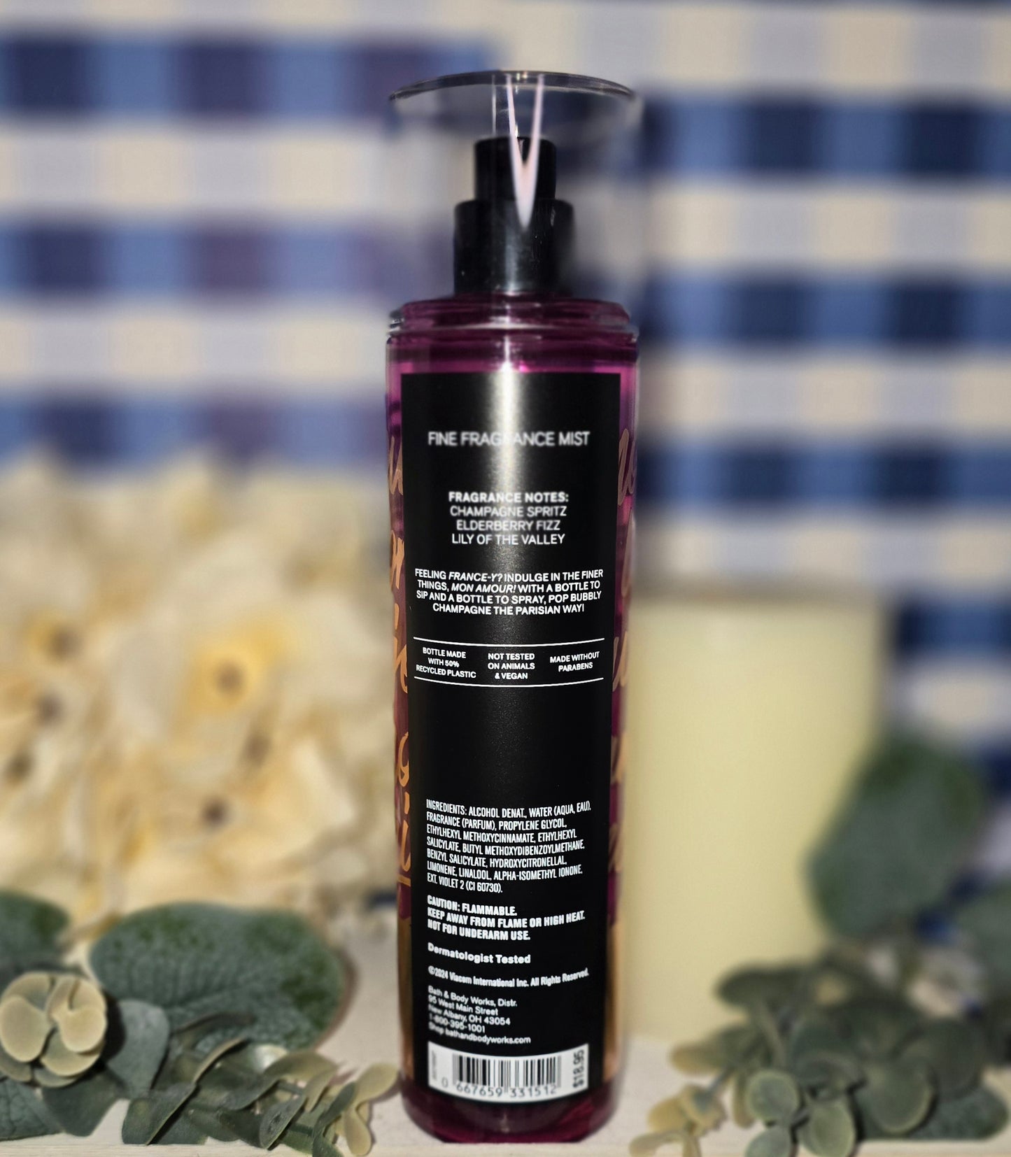 New Bath and Body Work Emily In Paris - Champagne In Paris - Body Spray, Body Mist, Hair Mist, Linen Spray