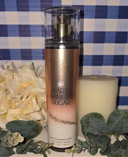 Bath & Body Works Warm Vanilla Sugar Fine Fragrance Body Mist, Body Spray