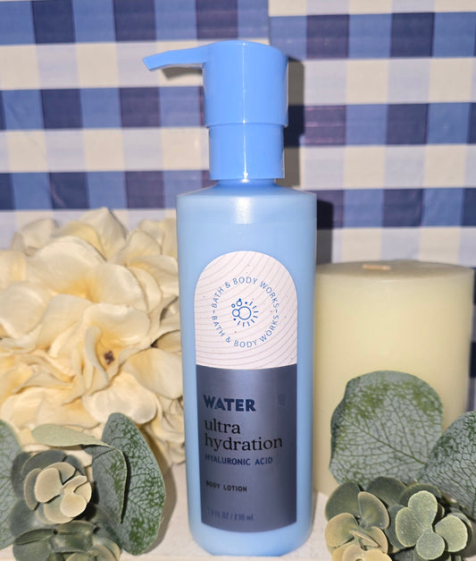 New Bath and Body Works Water Ultra Hydration Hyaluronic Acid Body Lotion 7.8 fl oz