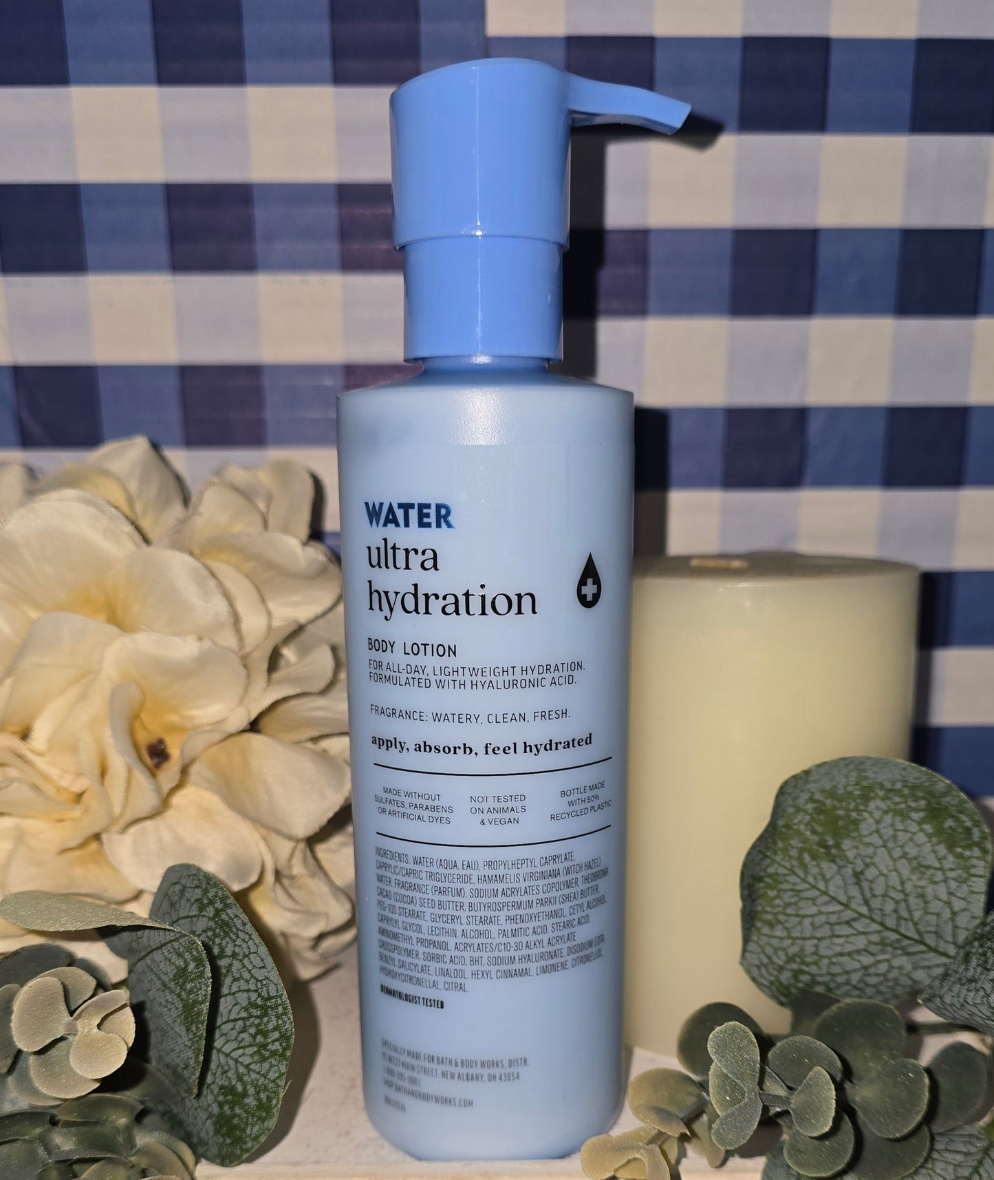 New Bath and Body Works Water Ultra Hydration Hyaluronic Acid Body Lotion 7.8 fl oz