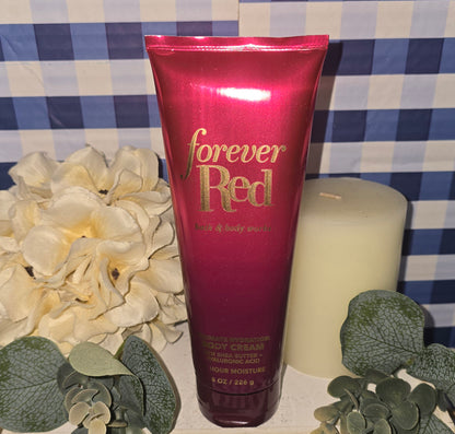 New Bath & Body Works Forever Red Ultimate Hydration Body Cream 8 oz