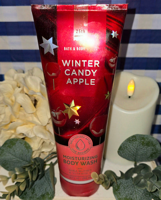 New Bath and Body Works Winter Candy Apple Ultimate Hydration Body Wash 10 fl oz