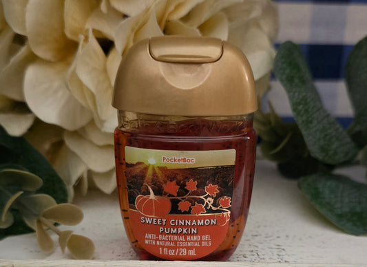 New Bath and Body Works Sweet Cinnamon Pumpkin PocketBac Hand Sanitizer.