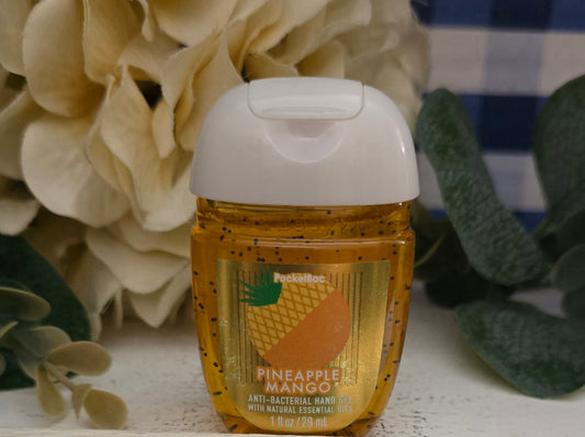 New Bath and Body Works Pineapple Mango PocketBac Hand Sanitizer 1 oz 