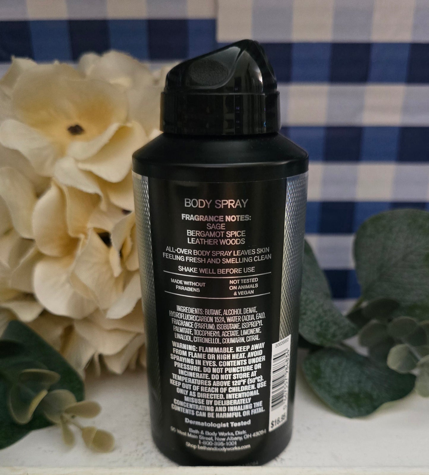 New Bath & Body Works Mens Collection (Oops) Graphite Body Spray 3.7 fl oz