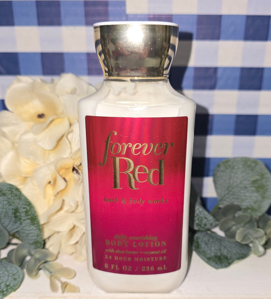 New Bath and Body Works Forever Red Daily Nourishing Body Lotion 8 fl oz