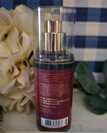 New Bath and Body Works Bright Christmas Morning Travel Size Body Mist, Body Spray, Hair Mist