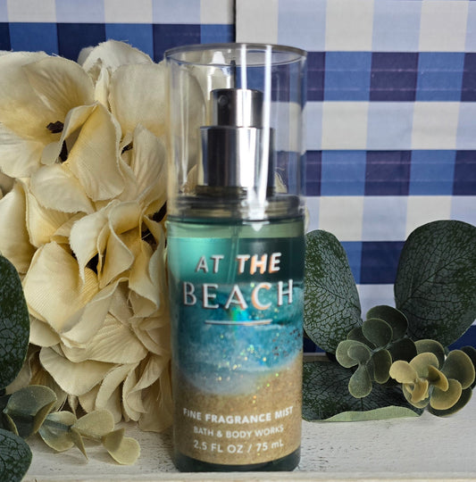 New Bath and Body Works Travel Size At The Beach Body Mist, Body Spray, and Hair Mist 2.5 fl oz