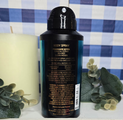 New Bath & Body Works Mens Collection Atlantic Body Spray 3.7 fl oz