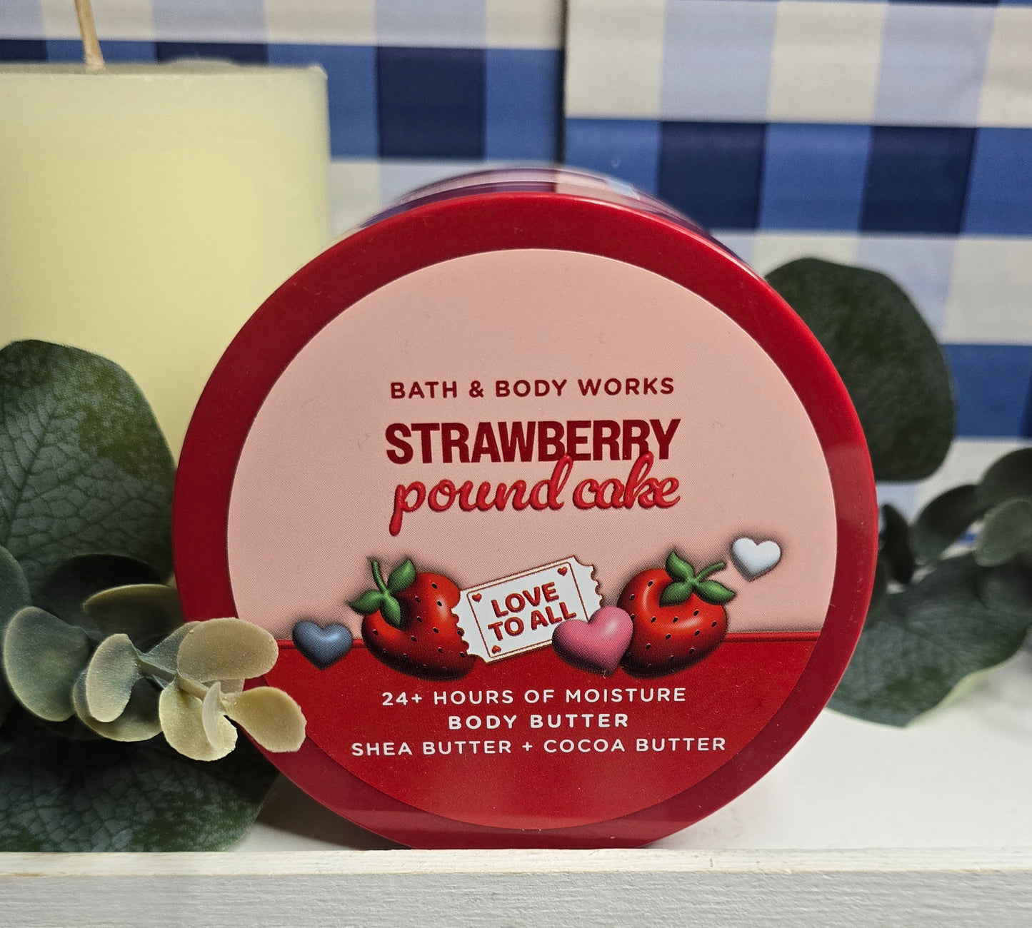 New Bath & Body Works Strawberry Pound Cake Body Butter w/Shea Butter