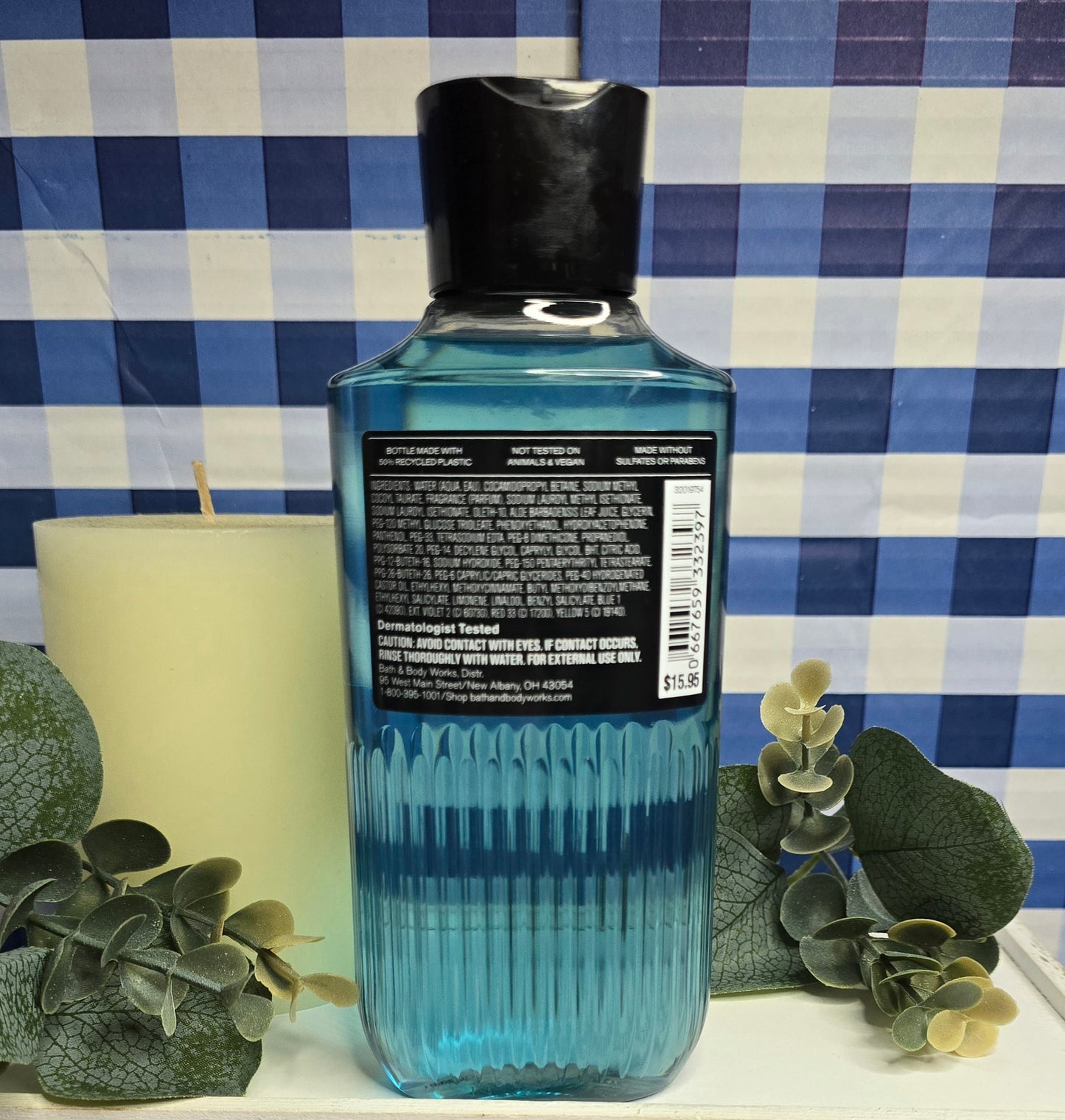 New Bath & Body Works Men's Collection Atlantic 3-In-1 Hair, Face and Body Wash 10 fl oz.