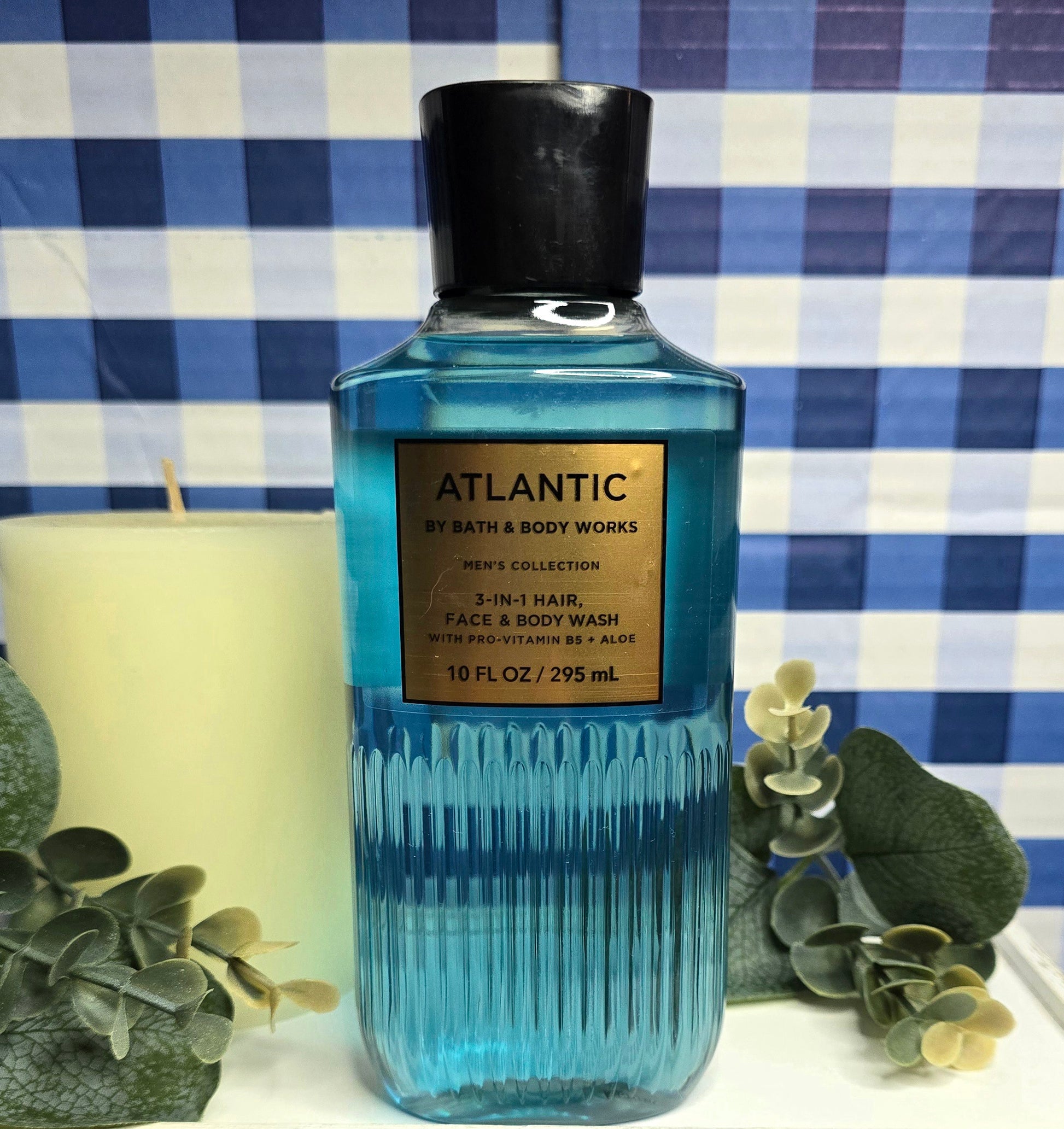 New Bath & Body Works Men's Collection Atlantic 3-In-1 Hair, Face and Body Wash 10 fl oz.