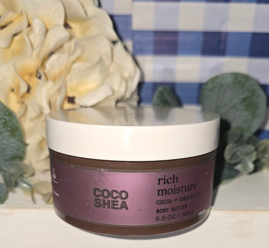New Bath and Body Works Coco Shea Rich Moisture Body Butter 6.5 oz
