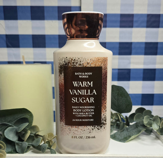 Bath & Body Works Warm Vanilla Sugar Body Lotion 8 oz - Daily Nourishing
