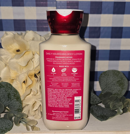 Bath & Body Works Japanese Cherry Blossom Body Lotion Nourishing and Moisturizing 8 fl oz