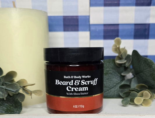 New Bath &  Body Works Beard & Scruff Cream with Shea Butter 4 oz