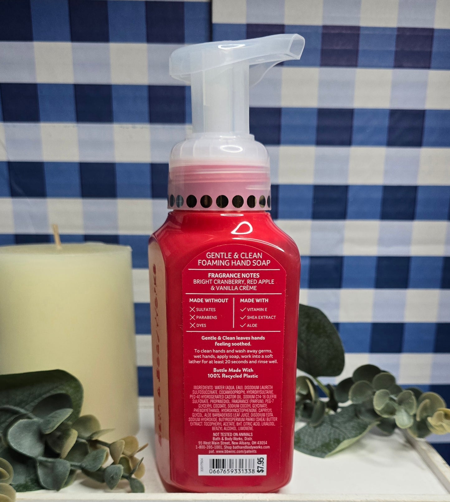 Bath & Body Works Cranberry Vanilla Creme Gentle and Clean Foaming Hand Soap